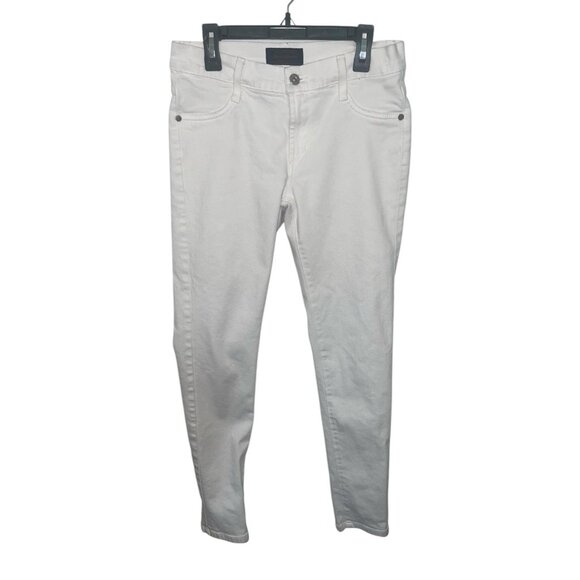 JAMES JEANS Women's Size 27 Waist Twiggy Jeans Frost White Skinny Jeans USA Made - Picture 2 of 10